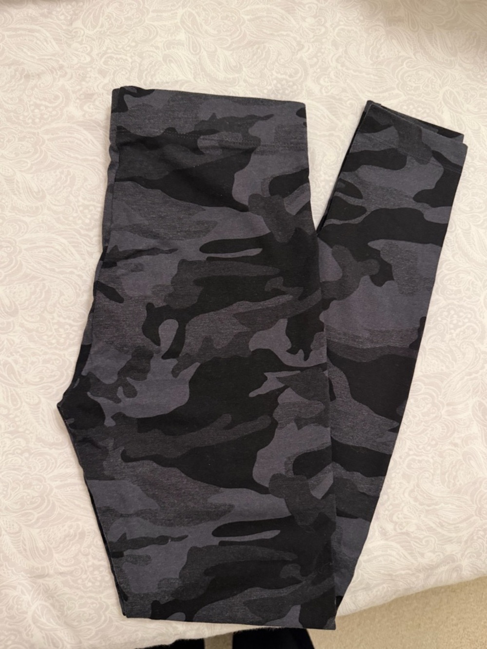George Black & Charcoal Camouflage Leggings